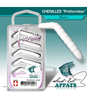 Chenilles par 6 - couleur BLANC