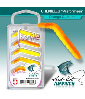 Chenilles par 6 - couleur ORANGE JAUNE