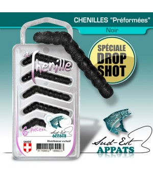 Chenilles par 6 “Drop” Couleur : NOIR