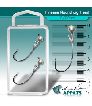 Finesse Round Jig Head - 3/32 oz