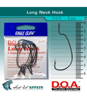 Long Neck Hook 3.5 -  x6 pcs