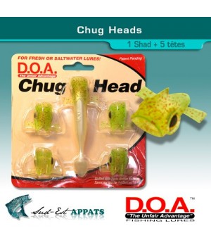 Chug Heads - Chartreuse/Red