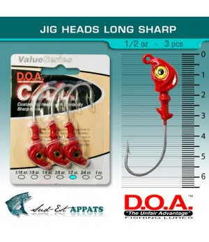 Jig Heads Long Sharp - 1/2 oz